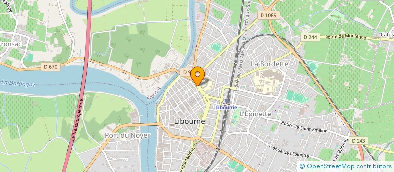 localisation de l'entreprise SCI AILEM  LIBOURNE