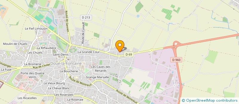 localisation de l'entreprise SCI AILLERY/BEAUMONT  DOUE-EN-ANJOU