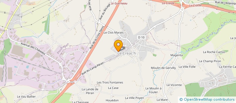 localisation de l'entreprise SCI AILLET KARACA  TREGUEUX