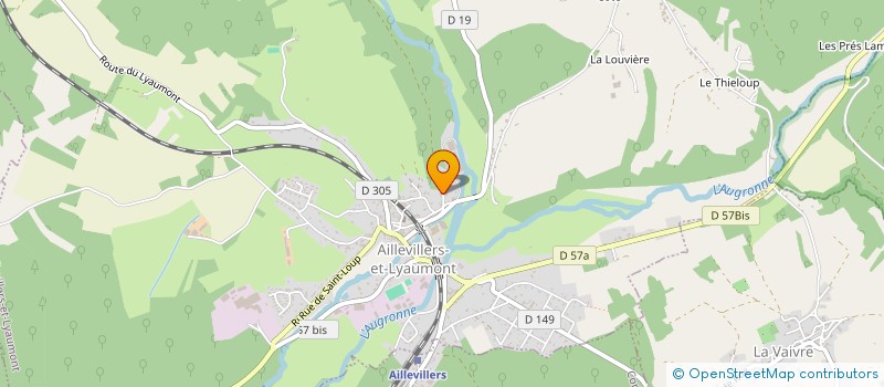 localisation de l'entreprise SCI AILLEVILLEROISE  AILLEVILLERS-ET-LYAUMONT