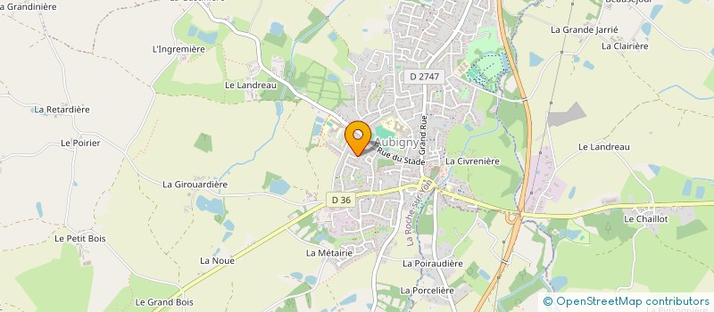 localisation de l'entreprise SCI AIM - LES AJONCS  AUBIGNY-LES CLOUZEAUX