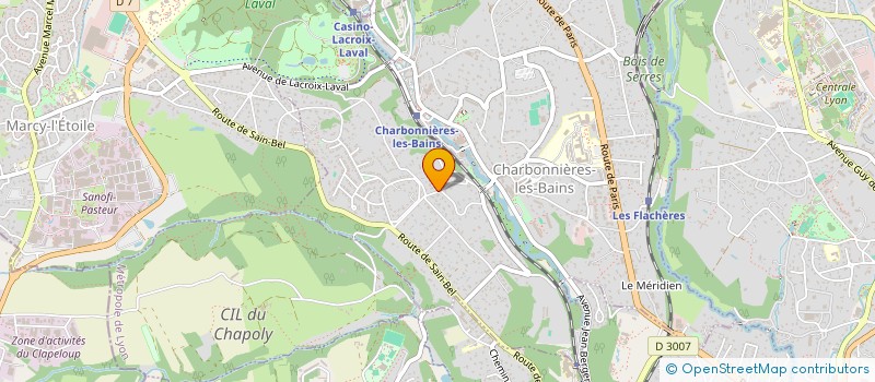 localisation de l'entreprise SCI AIME DUMAINE  CHARBONNIERES-LES-BAINS