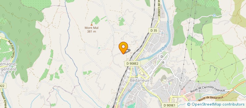 localisation de l'entreprise SCI AIMECE  BEDARIEUX