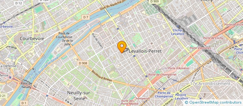 localisation de l'entreprise SCI AINA à LEVALLOIS-PERRET