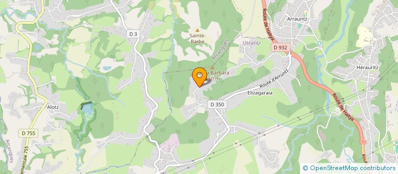 localisation de l'entreprise SCI AINTZINA  USTARITZ