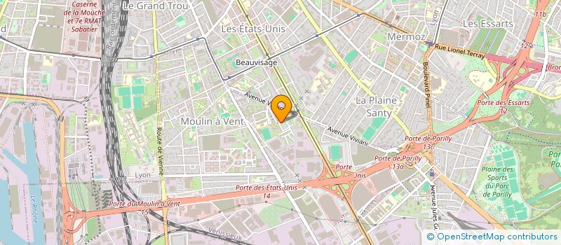 localisation de l'entreprise SCI AION  VENISSIEUX