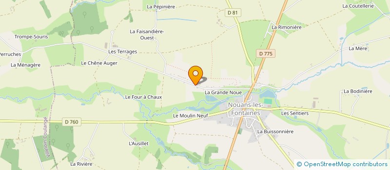 localisation de l'entreprise SCI AIR BLEU MARINE  NOUANS-LES-FONTAINES