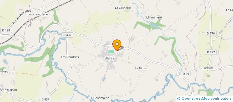 localisation de l'entreprise SCI AIR ET EAU  COURCY