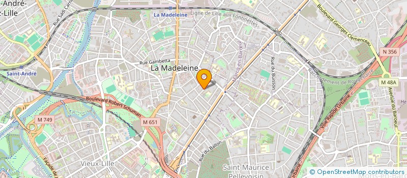 localisation de l'entreprise SCI AIR UNION à LA MADELEINE