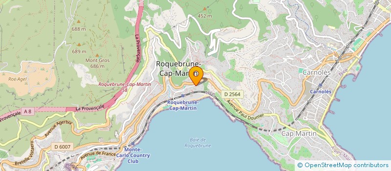 localisation de l'entreprise SCI AIRA à ROQUEBRUNE-CAP-MARTIN