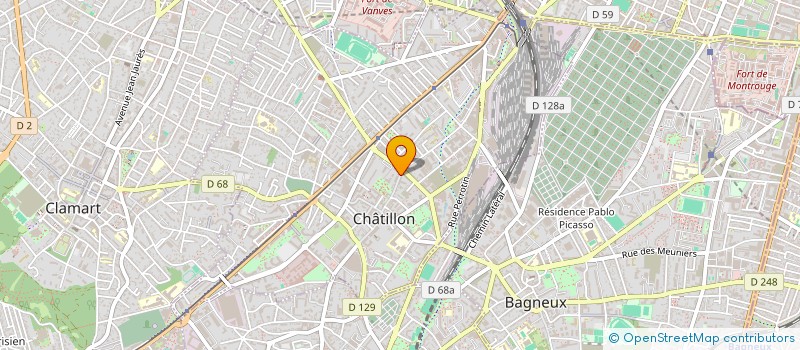 localisation de l'entreprise SCI AIRE-LIBRE  CHATILLON
