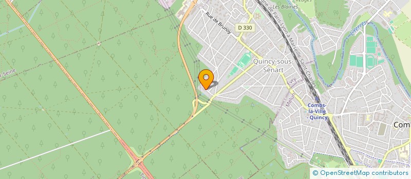 localisation de l'entreprise SCI AIRES  QUINCY-SOUS-SENART