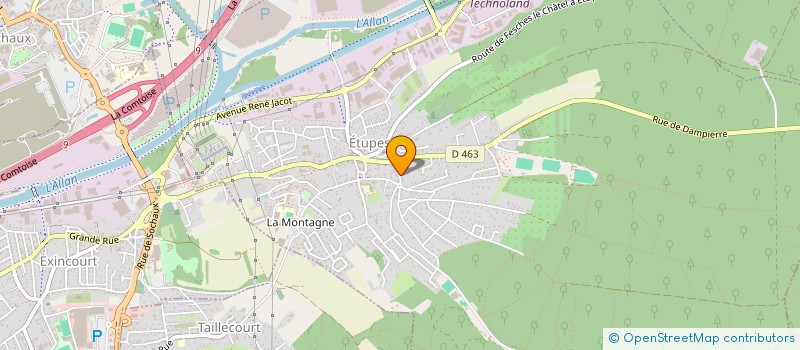 localisation de l'entreprise SCI AIRGY  ETUPES