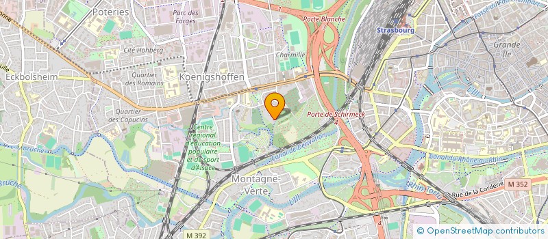 localisation de l'entreprise SCI AIRMEDGOLF  STRASBOURG