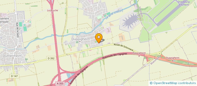 localisation de l'entreprise SCI AIRPORT ENTZHEIM  DUPPIGHEIM