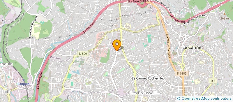 localisation de l'entreprise SCI AIS à LE CANNET