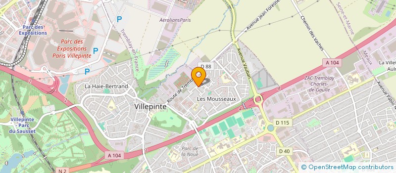 localisation de l'entreprise SCI AISSAWAL à VILLEPINTE