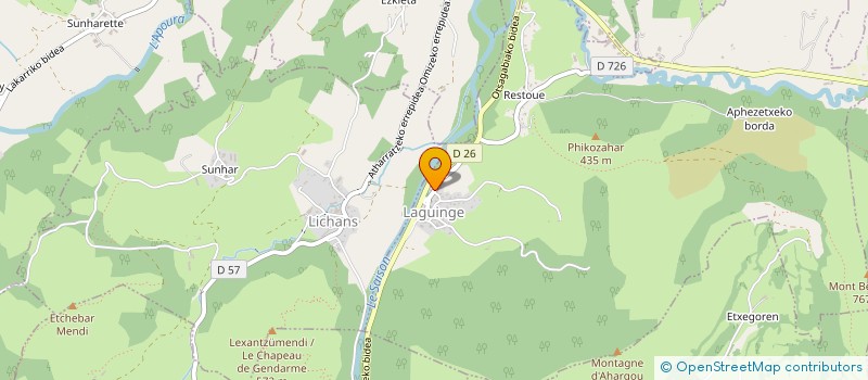 localisation de l'entreprise SCI AITZINA DRONDE  LAGUINGE-RESTOUE