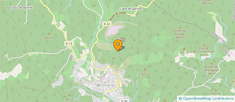 localisation de l'entreprise SCI AIX BOULEGON  COTIGNAC