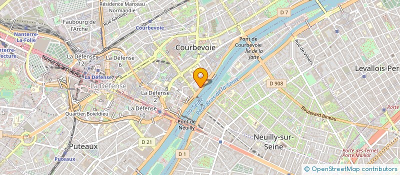 localisation de l'entreprise SCI AIX EN PROVENCE 8 RUE DES BOEUFS à COURBEVOIE