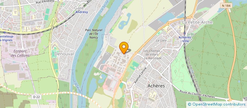 localisation de l'entreprise SCI AIXENP  ACHERES