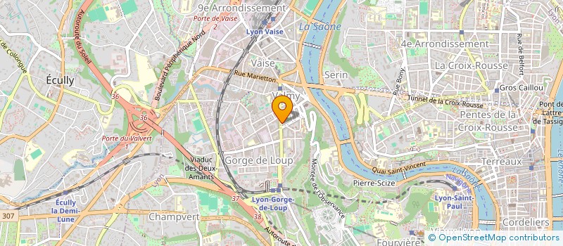 localisation de l'entreprise SCI AJ  LYON