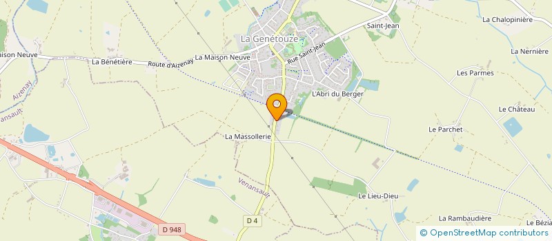 localisation de l'entreprise SCI AJ  LA GENETOUZE