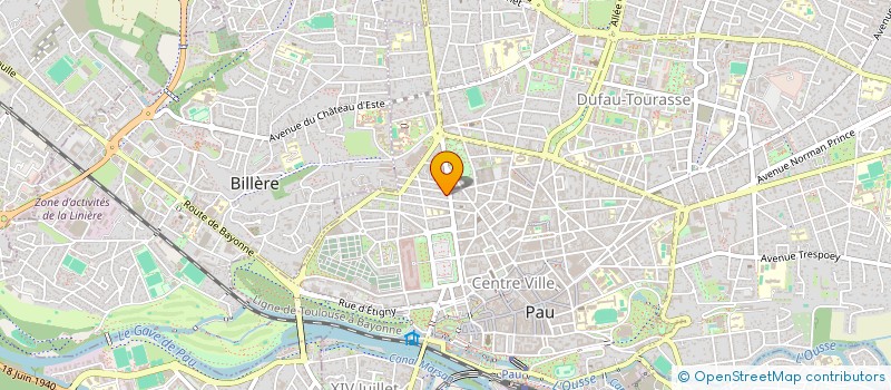 localisation de l'entreprise SCI AJ à PAU