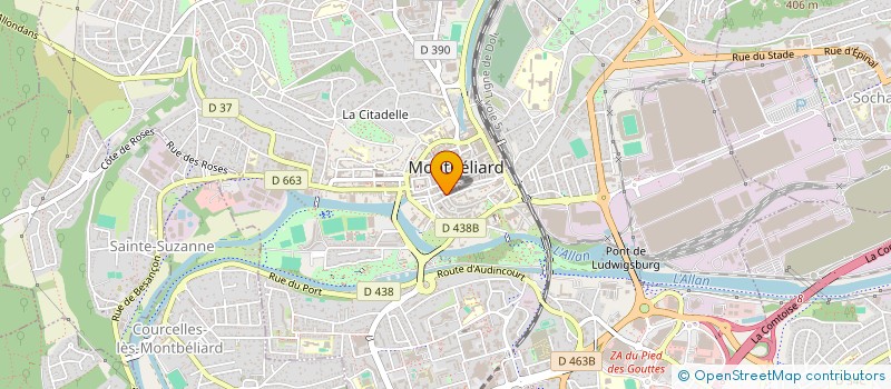 localisation de l'entreprise SCI AJ à MONTBELIARD