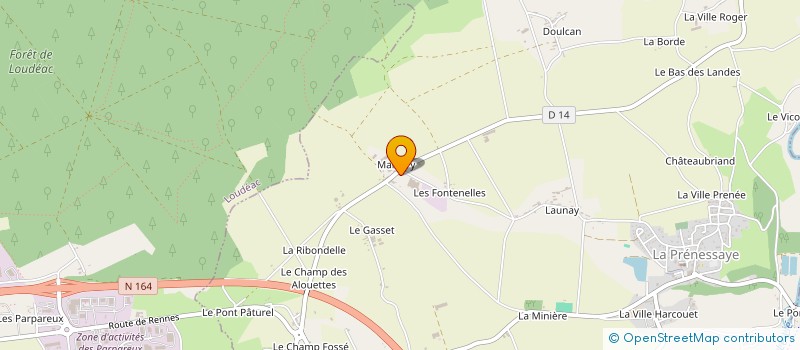 localisation de l'entreprise SCI AJ CONSEIL  LA PRENESSAYE