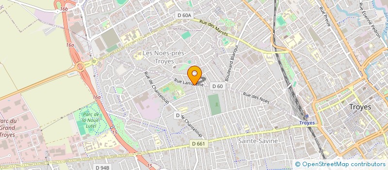 localisation de l'entreprise SCI AJ IMMO 10  SAINTE-SAVINE