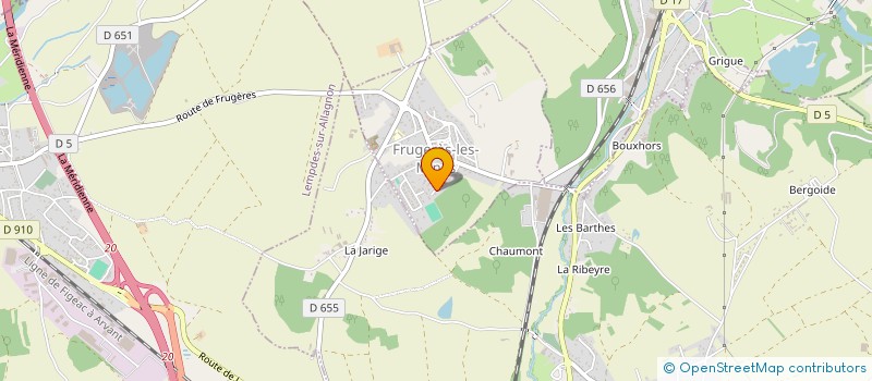 localisation de l'entreprise SCI AJ IMMO  FRUGERES-LES-MINES