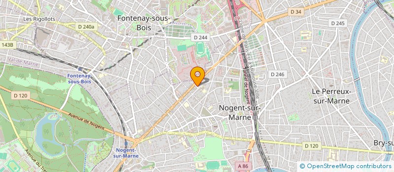 localisation de l'entreprise SCI AJ IMMO  NOGENT-SUR-MARNE