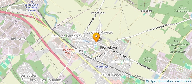 localisation de l'entreprise SCI AJ PARTNERS  PIERRELAYE