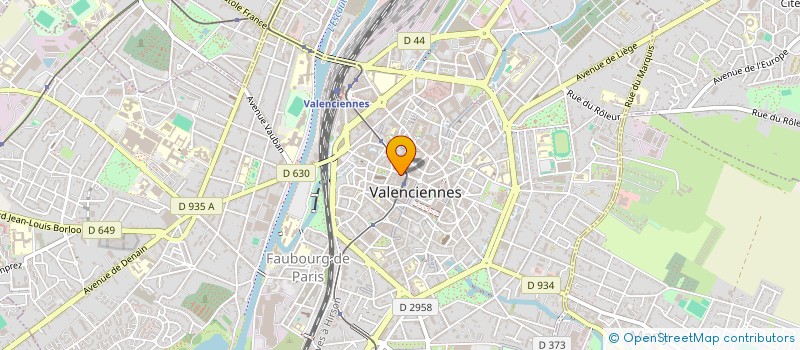 localisation de l'entreprise SCI AJ2I  VALENCIENNES