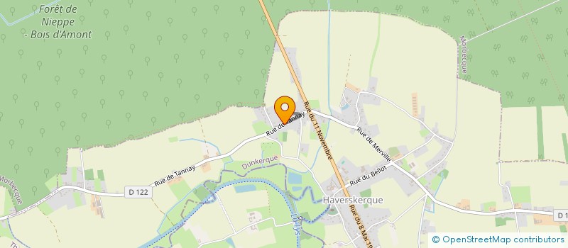 localisation de l'entreprise SCI AJ2M  HAVERSKERQUE