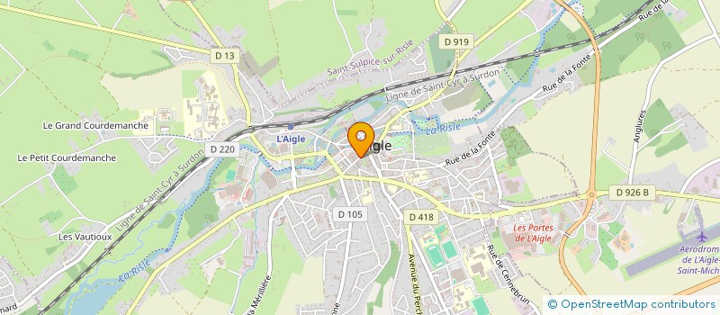 localisation de l'entreprise SCI AJ2RV à L'AIGLE