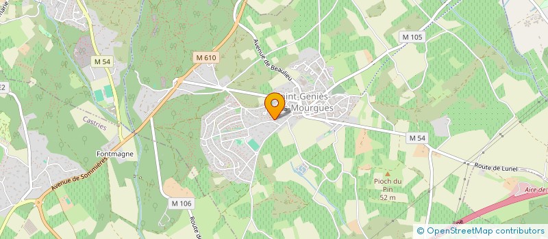 localisation de l'entreprise SCI AJA  SAINT-GENIES-DES-MOURGUES