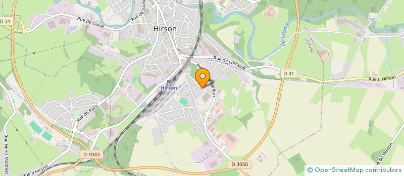 localisation de l'entreprise SCI AJA  HIRSON