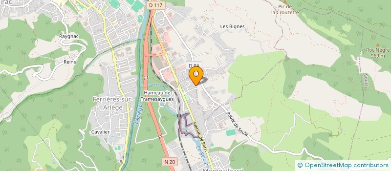 localisation de l'entreprise SCI AJA à MONTGAILHARD