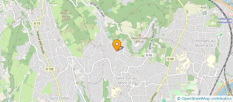 localisation de l'entreprise SCI AJA  SAINT-CYR-AU-MONT-D'OR