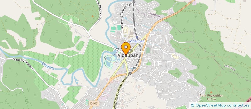 localisation de l'entreprise SCI AJAM  VIDAUBAN