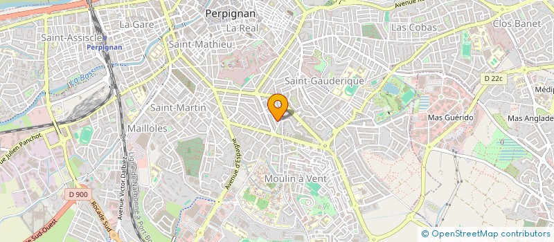 localisation de l'entreprise SCI AJAVA  PERPIGNAN