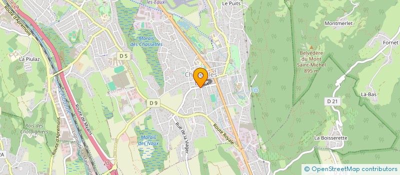 localisation de l'entreprise SCI AJBD  CHALLES-LES-EAUX