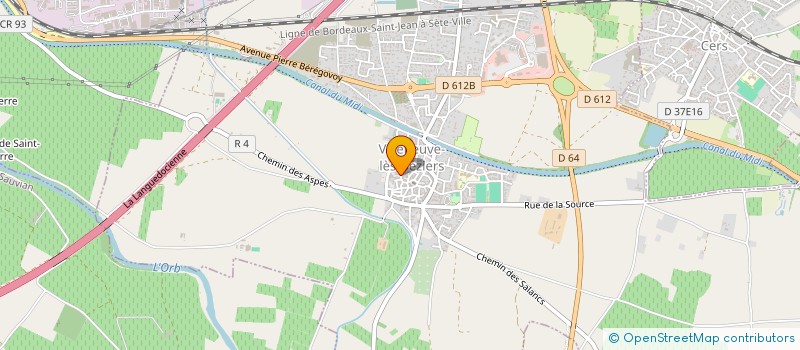 localisation de l'entreprise SCI AJBOT  VILLENEUVE-LES-BEZIERS