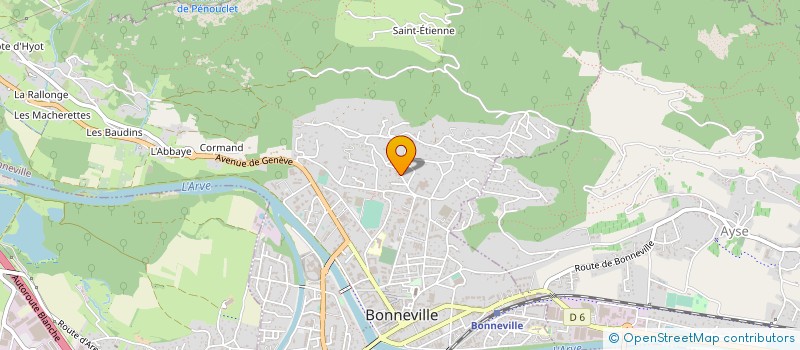 localisation de l'entreprise SCI AJC  BONNEVILLE