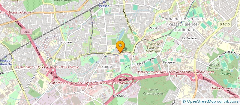 localisation de l'entreprise SCI AJC  PESSAC