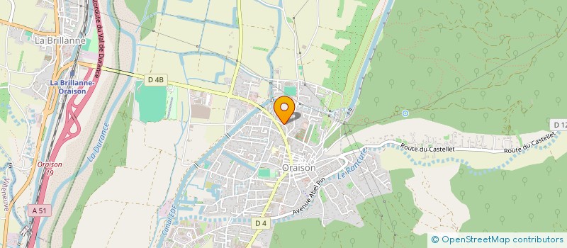 localisation de l'entreprise SCI AJC  ORAISON