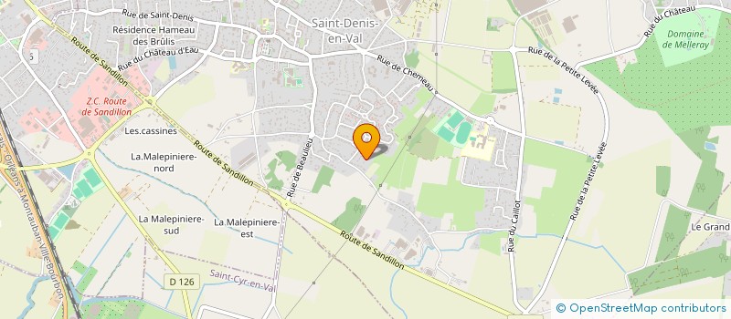 localisation de l'entreprise SCI AJC  SAINT-DENIS-EN-VAL