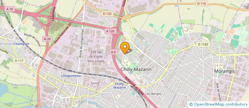 localisation de l'entreprise SCI AJC  CHILLY-MAZARIN